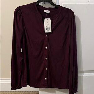 Universal Thread Deep Burgundy Blouse